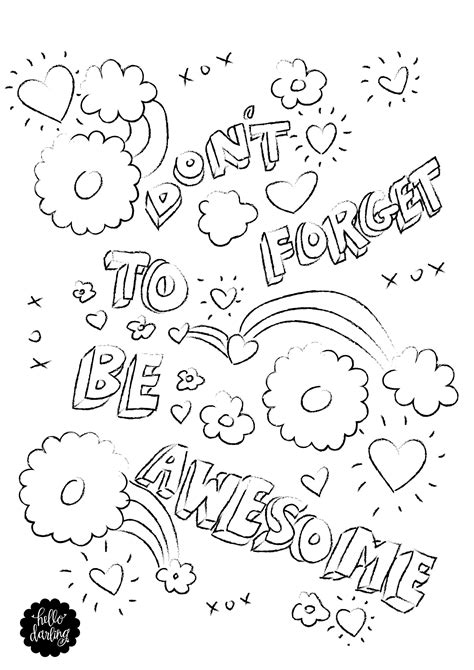 Indie Kid Aesthetic Coloring Pages - Coloring and Drawing