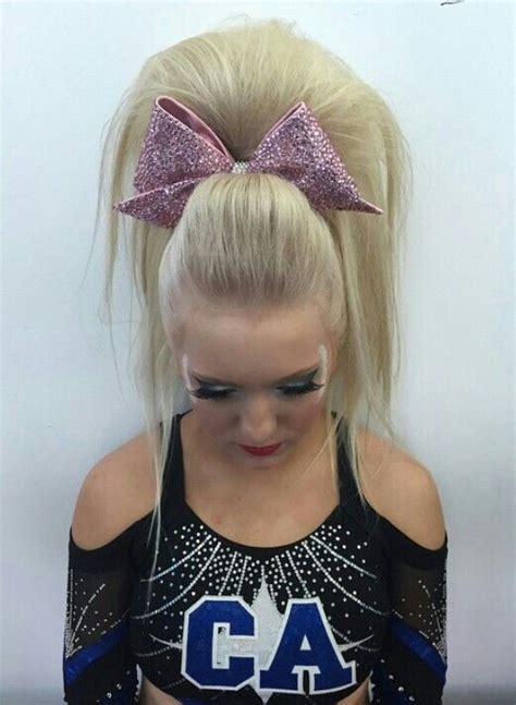 Maddy Heils Hair Is Goals Cheer Hair Poof Cheer Ponytail
