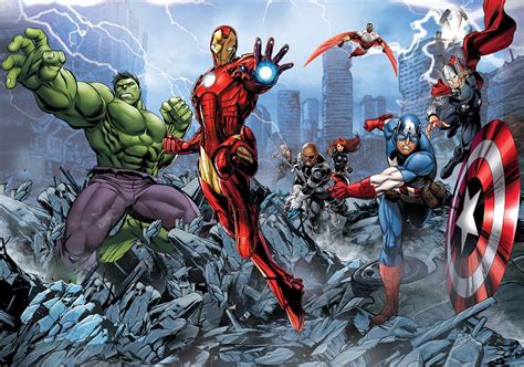 Avengers Cartoon Wallpapers Wallpaper Cave