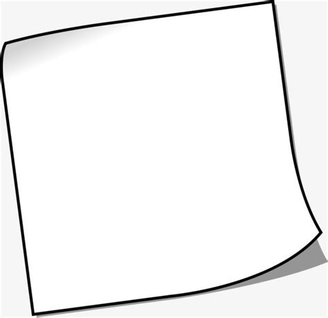 Hand Drawn Cartoon Piece Of Paper Png And Clipart Sticky Notes How