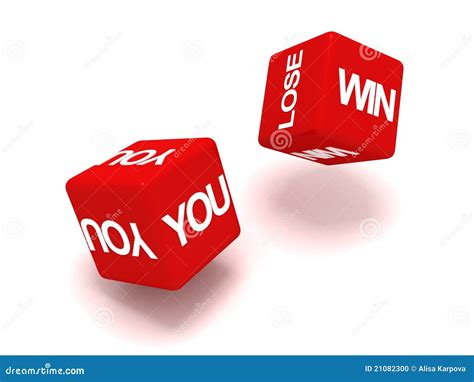 You Win Or Lose Cubes Concept Stock Illustration Illustration Of Roll