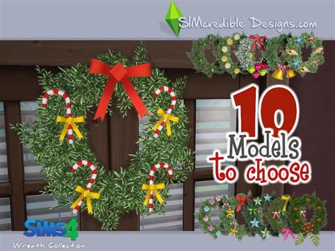 Sims 4 Ccs The Best Wreath Collection By Simcredible