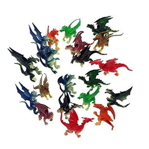 20 Pieces Toy Mini 25 Dragon Figures Party Favors