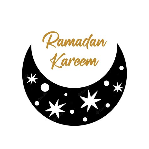 Premium Vector Ramadan Moon Graphic Element Isolated Moon Shape