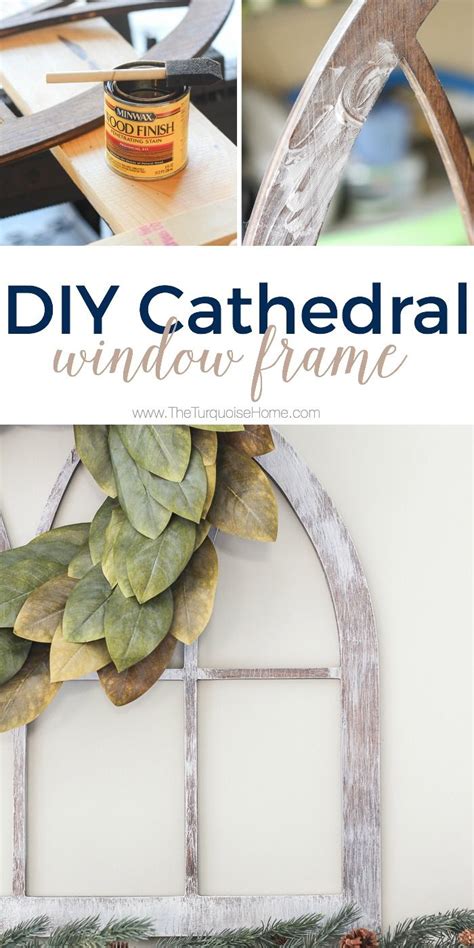 Diy Fixer Upper Cathedral Window Frame Window Frame Decor Cathedral