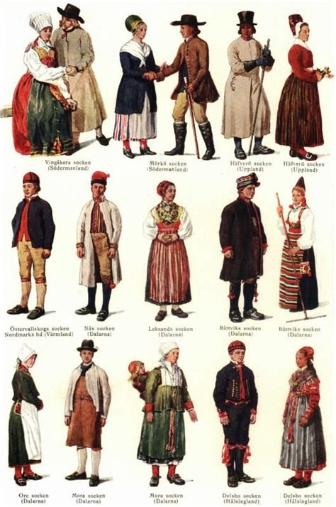 Swedish Folk Costumes Historical Costume Historical Clothing