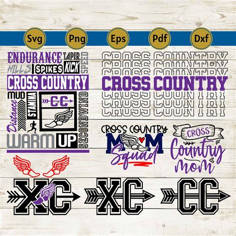 Cross Country Svg Cross Country Svg Bundle Track Svg Running Svg Files Cross Country Pack