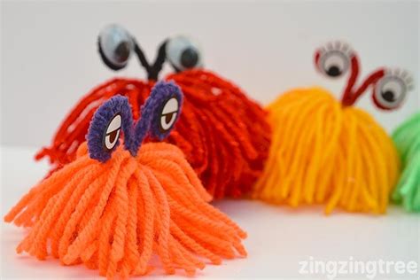 Learn How To Make These Easy Mischievous Yarn Monsters Yarn Monsters