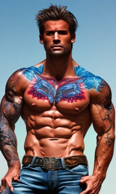 Tattooed Hunk 1 By Sexyaihunks On Deviantart