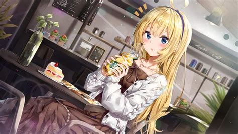 A collection of the top 42 cafe anime wallpapers and backgrounds available for download for free. Pin on 3- anime drinking coffee