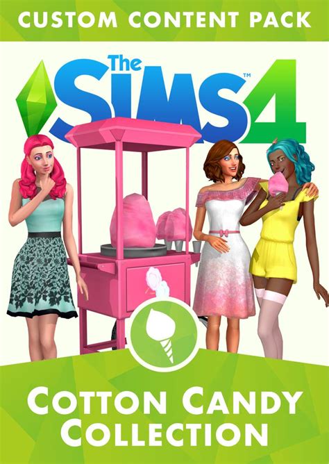 Cotton Candy Collection Custom Content Stuff Pack Sims 4 Game Packs