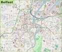 Large detailed map of Belfast