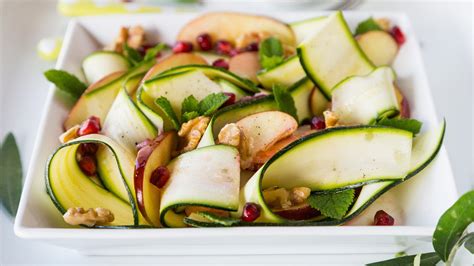 All you have to do is figure out what 10 percent of your. Light and healthy raw zucchini, apple and walnut salad ...