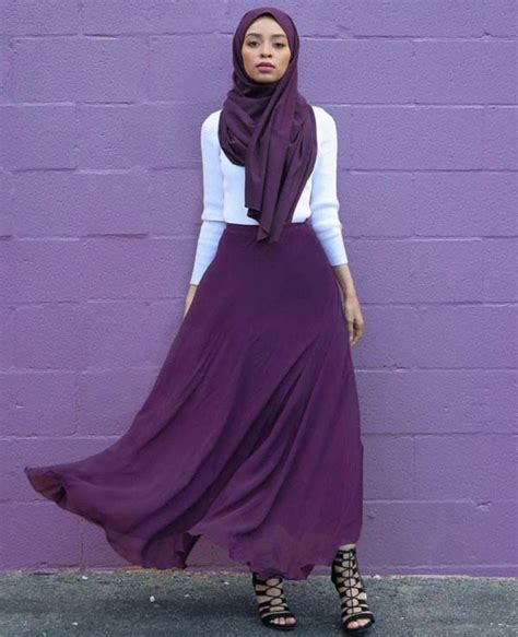 Conseils Hijab Mode 32 Façons Modernes Et Fashion Pour Apprendre Comment Porter La Jupe Longue