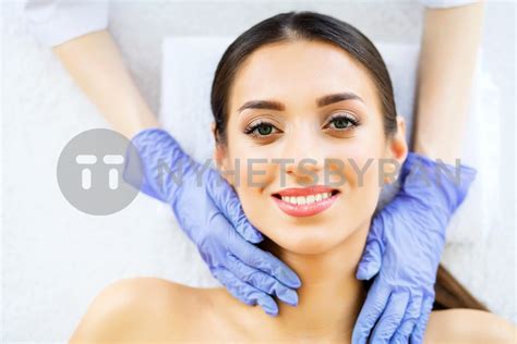 Skin And Care Beautiful Young Woman With Pure And Beautiful Skin In Spa Salon Massage For The