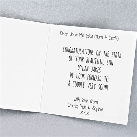 Maybe you would like to learn more about one of these? Personalised 'hello Baby' New Baby Card By A Type Of Design | notonthehighstreet.com
