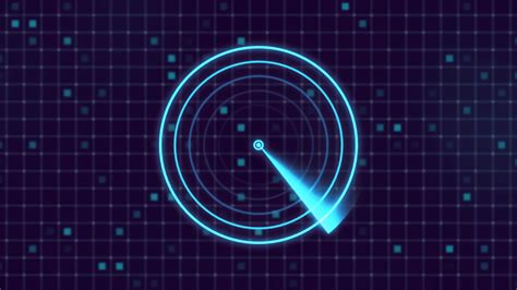 Radar Screen Background Animation With Grid Stock Motion Graphics Sbv