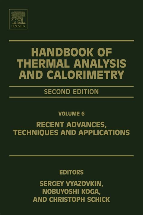 Pdf Handbook Of Thermal Analysis And Calorimetry V Recent