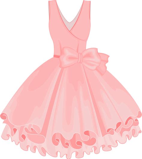 Pink Painted Dress Vector Skirt Tutu Clipart Vector Clip Art Library