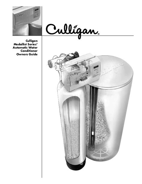 Culligan Water Softeners Manuals