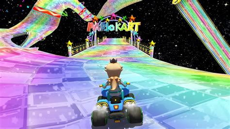 Wii Rainbow Road In Mario Kart 8 4k Youtube