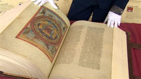 Codex Amiatinus Bible Returns To Its Home In Jarrow Bbc News