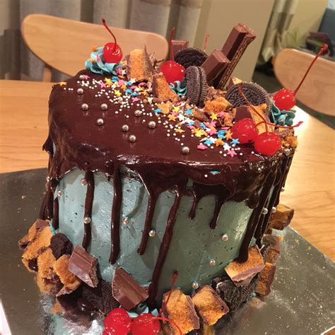 Messy Drip Cake Drip Cakes Cake Desserts