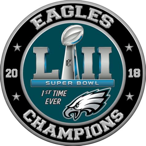 Philadelphia Eagles Super Bowl 52 2018 Champions Sticker