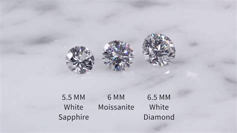 Moissanite Vs Diamond Side By Side Comparison