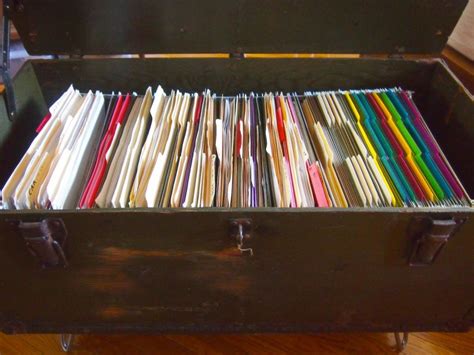 File cabinets are a key piece of any office with a lot of papers to keep handy. military footlocker file cabinet | what i do