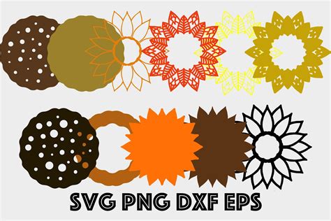 3D Mandala Sunflower Svg - Free Layered SVG Files - Download 3D Mandala