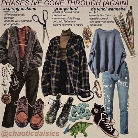 the aesthetic art hoe chic retro outfits grunge outfits vintage outfits