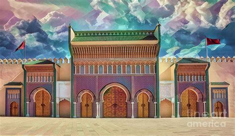 kings palace fes morocco creative art photograph by chuck kuhn fine art america