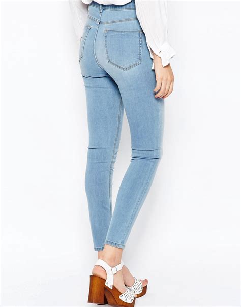 Asos Asos Ridley Skinny Ankle Grazer Jeans In Surf Wash With