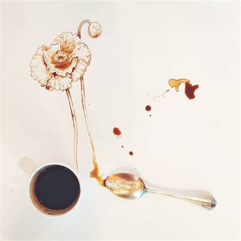 Italian Artist Giulia Bernardelli Turned Spilled Coffee Into Art Pictolic