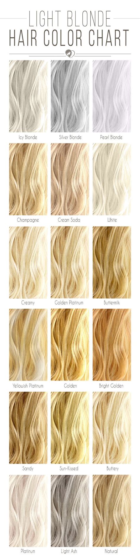 Blonde Hair Color Chart 2021 The Shades Kissed By The Sun Hair Color