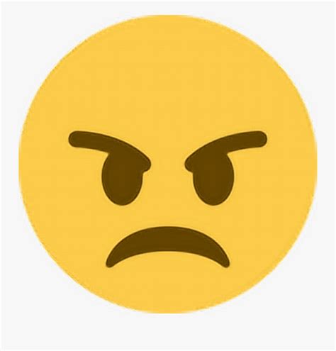 Mad Clipart Unhappy Customer Angry Emoji Twitter Free Transparent