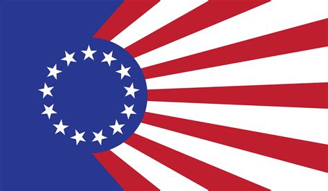 Betsy Ross Flag In The Style Of Imperial Japan Rvexillology