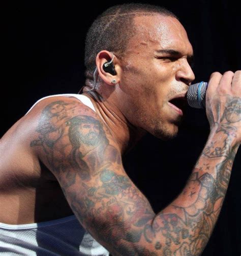 Groovy Chris Brown Arm Sleeve Tattoos Celebrity Tattoos