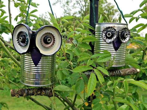 How To Make A Recycled Tin Can Owl Craft Invaders