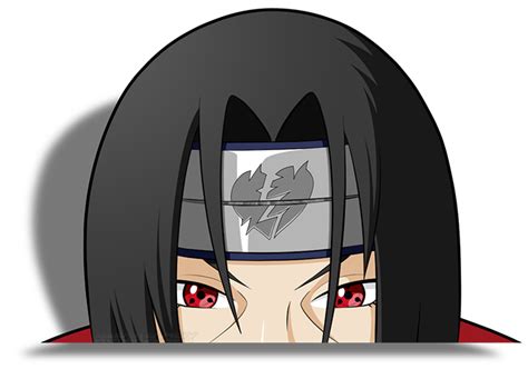 Itachi Peeking Vinyl Sticker Anime Stickers Anime Head Anime Naruto
