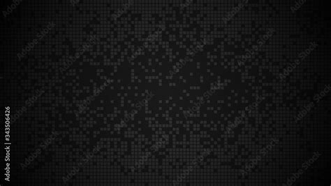 Black Texture Pixel Pattern Dark Gradient Disappearing Square Tiles