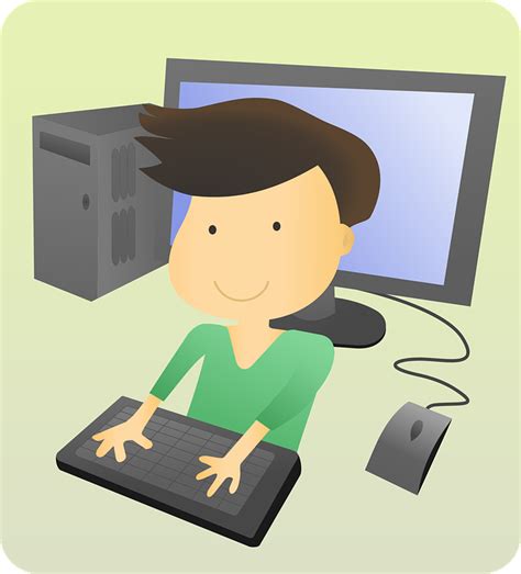 Boy Cartoon Computer · Free Vector Graphic On Pixabay