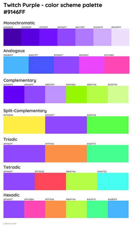 Twitch Purple Color Palettes And Color Scheme Combinations