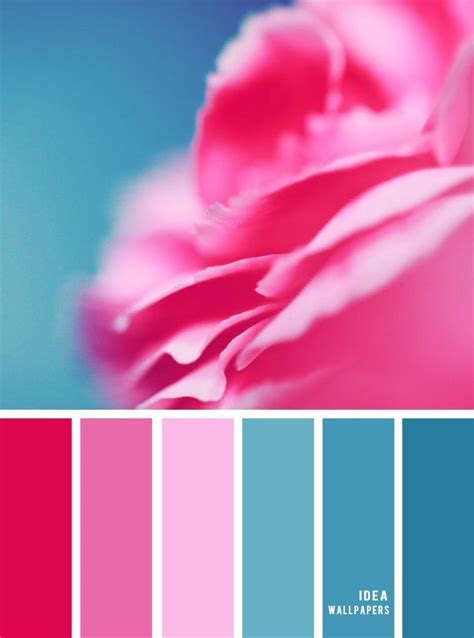 Color Inspiration Pink And Teal Color Palette Color Pink Teal