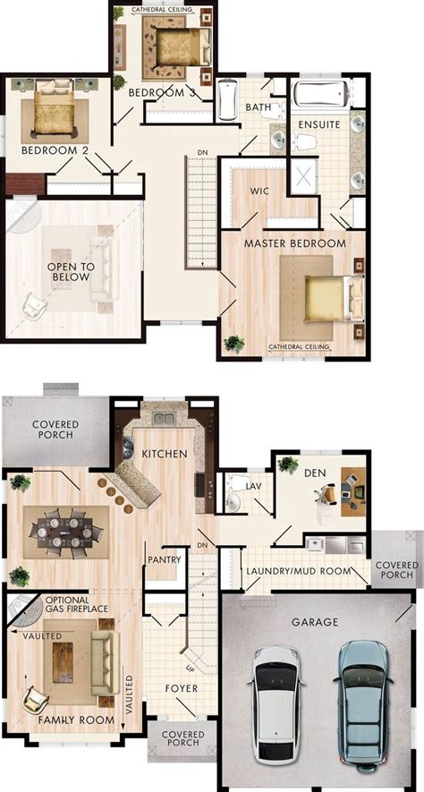 4 Bedroom Floor Plan With Loft House Layout Plans House Blueprints