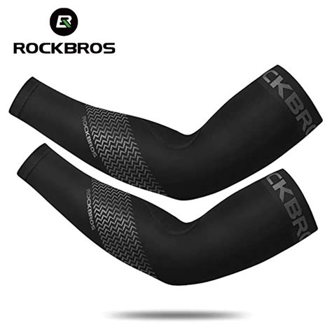Rockbros Arm Sleeves Uv Protection Ice Silk Cycling Unisex Fashionable Finishing Cover Sports