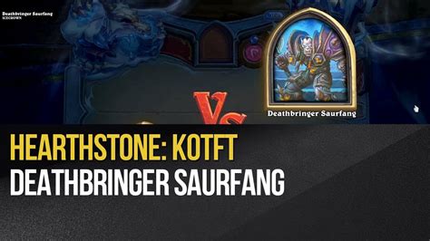 Hearthstone deathbringer saurfang with a basic warrior deck. Hearthstone: Knights of the Frozen Throne - Deathbringer Saurfang - YouTube
