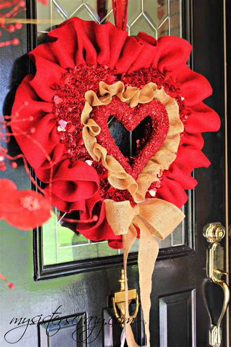 My Sisters Crazy Valentines Day Door Wreath