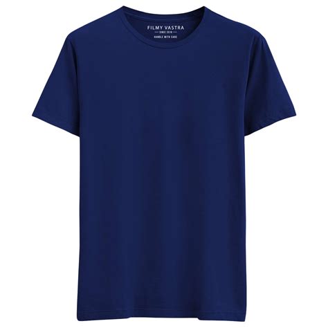 Buy Mens Navy Blue T Shirt 100 Cotton Plain T Shirts